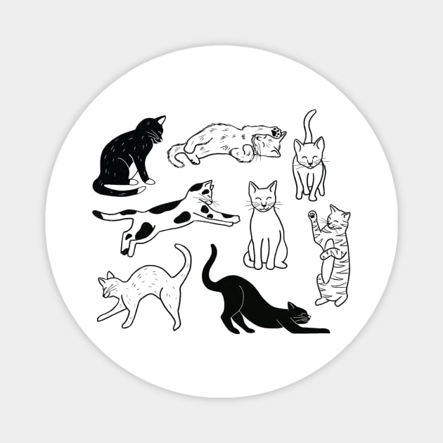 Cat Lover Magnet by Megan Roy